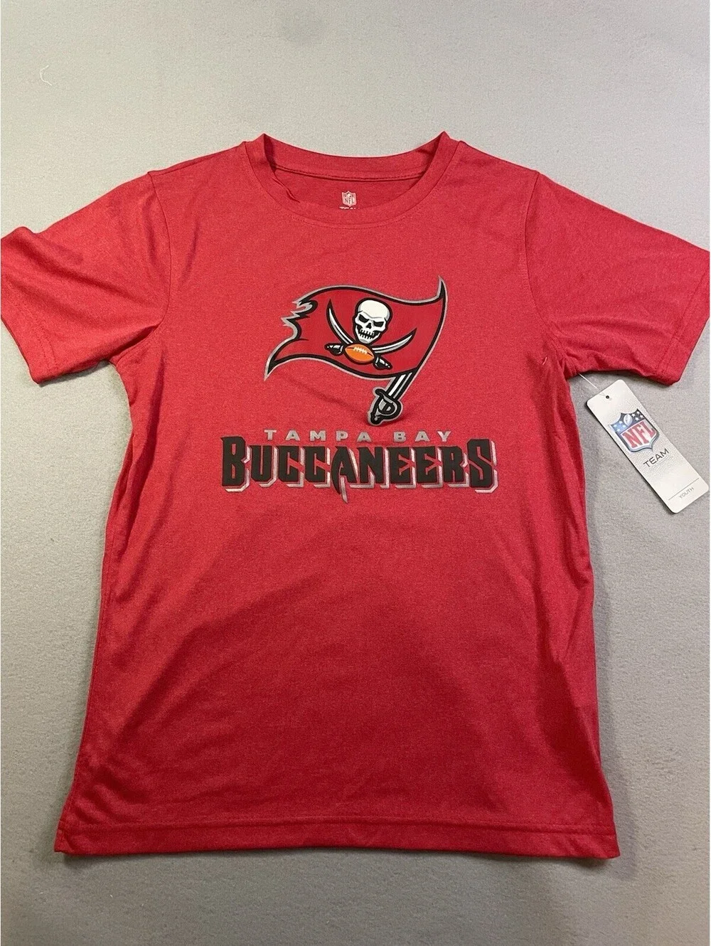 Tampa Bay Buccaneers NFL Youth DryFit T-Shirt, Size Medium 10/12